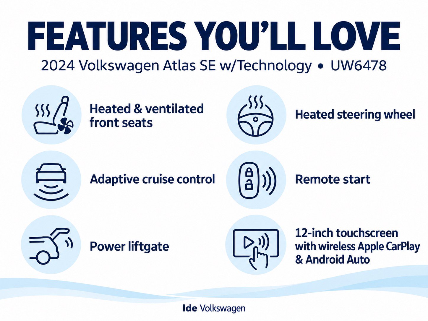 Certified 2024 Volkswagen Atlas SE w/ Black Wheel Package AWD/4WD image 4