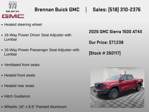 New 2026 GMC Sierra 1500 AT4X AWD/4WD image 18