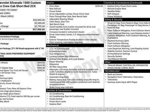 New 2026 Chevrolet Silverado 1500 Custom Trail Boss AWD/4WD image 5