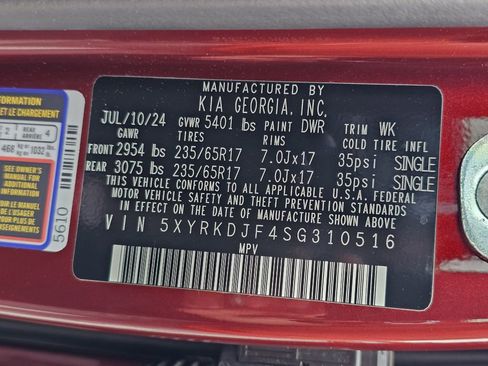 Used 2025 Kia Sorento SX Prestige image 17