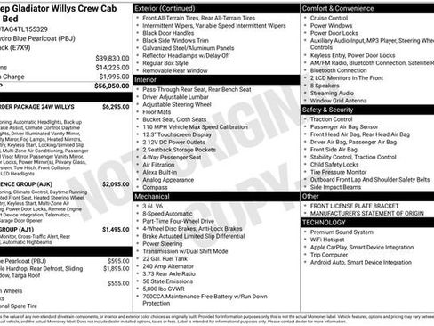 New 2026 Jeep Gladiator Willys image 33