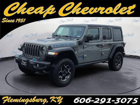 Used 2021 Jeep Wrangler Unlimited Rubicon 4xe image 1