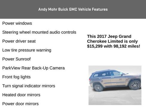Used 2017 Jeep Grand Cherokee Limited AWD/4WD image 12