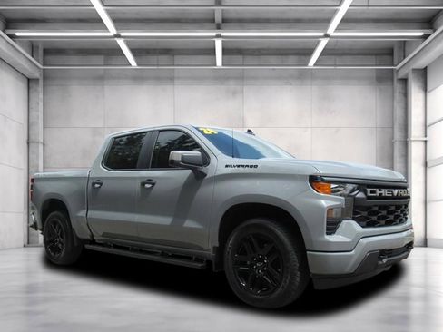 Used 2024 Chevrolet Silverado 1500 Custom w/ Dark Appearance Package RWD image 1