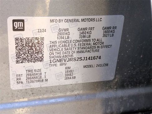 Certified 2025 Chevrolet Traverse Z71 w/ Driver Confidence Package image 34