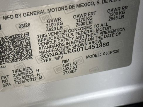 New 2026 Chevrolet Equinox RS FWD image 28