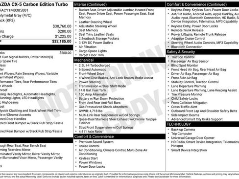 Used 2021 MAZDA CX-5 Carbon Edition FWD image 2