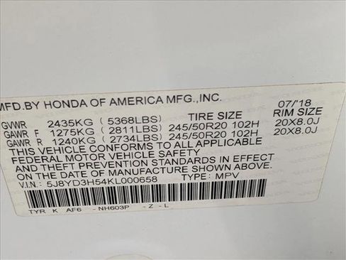 Used 2019 Acura MDX w/Technology Pkg image 24
