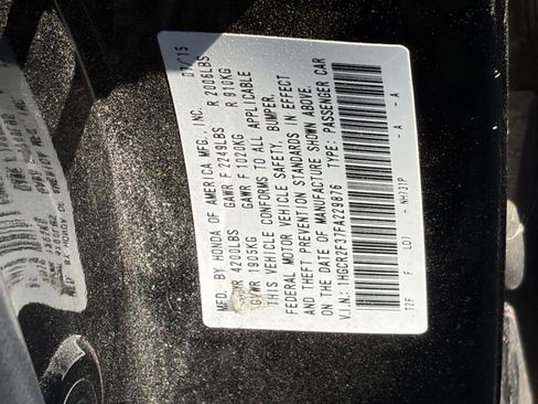 Used 2015 Honda Accord LX image 12