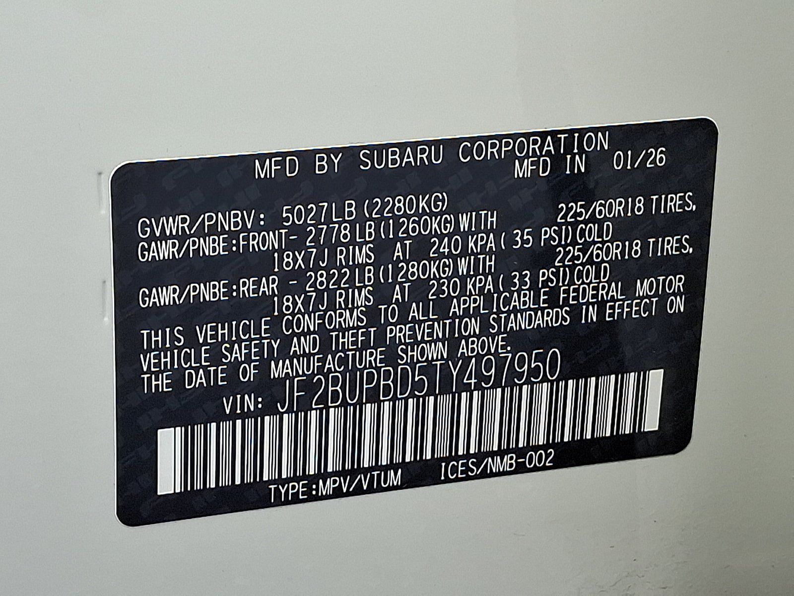 Used 2026 Subaru Outback Premium AWD/4WD image 29