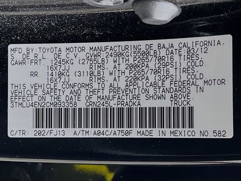 Used 2012 Toyota Tacoma 4x4 Double Cab w/ TRD Off-Road Pkg image 8