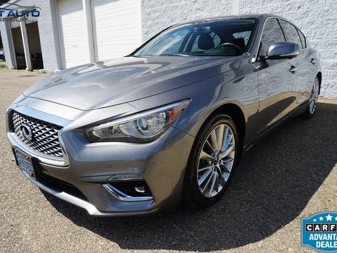 Used 2021 INFINITI Q50 Luxe w/ Seat & Sound Package AWD/4WD image 3