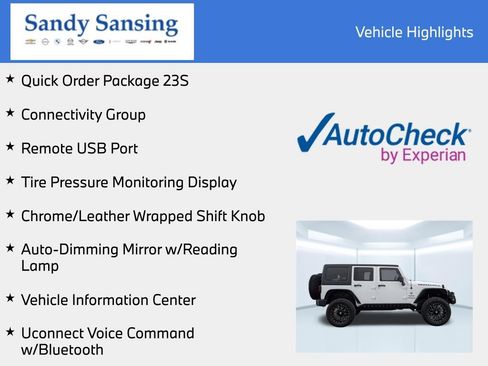 Used 2014 Jeep Wrangler Unlimited Sport w/ Quick Order Package 23S AWD/4WD image 13