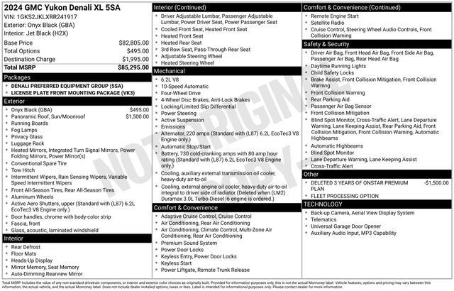 Certified 2024 GMC Yukon XL Denali AWD/4WD image 4