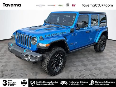 Used 2022 Jeep Wrangler Unlimited Rubicon 4xe w/ Cold Weather Group image 1