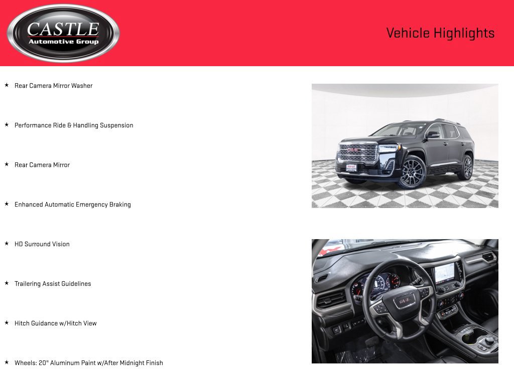 Used 2023 GMC Acadia Denali w/ Black Diamond Edition AWD/4WD image 8