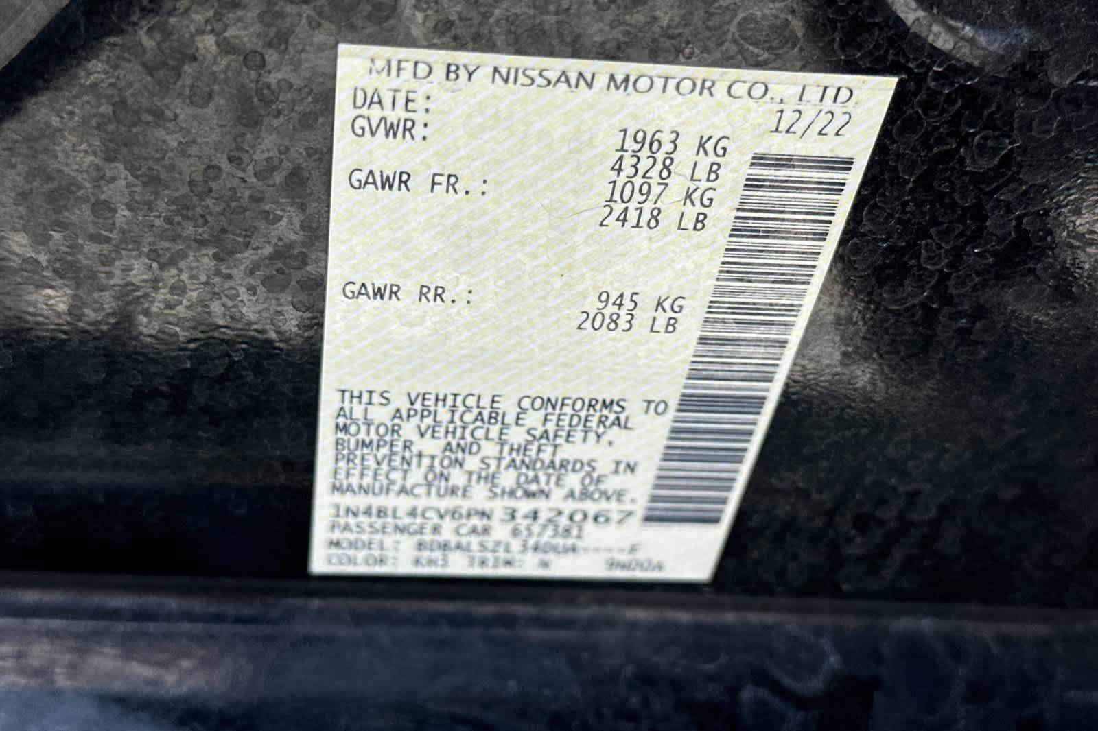 Used 2023 Nissan Altima 2.5 SR FWD image 25