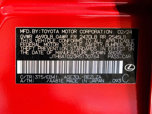 Used 2024 Lexus IS 300 F Sport w/ Accessory Package 2 image 61