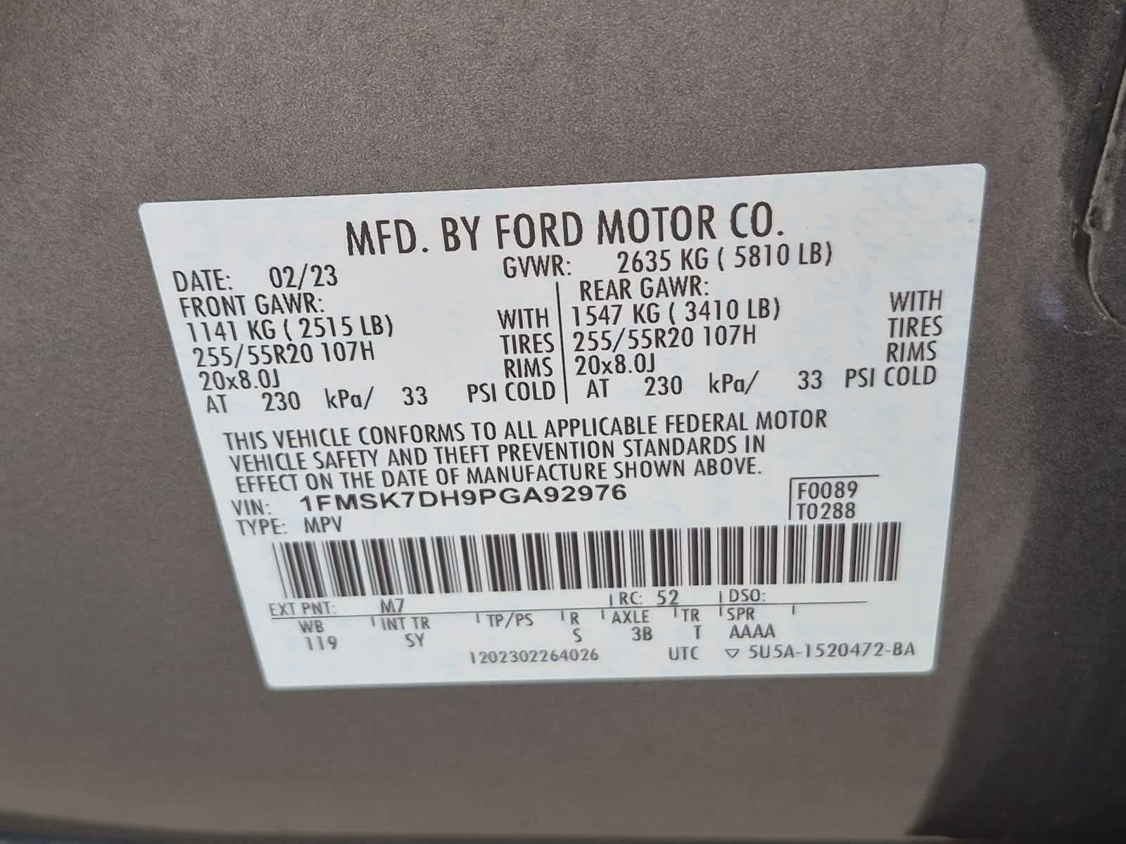 Used 2023 Ford Explorer XLT w/ Equipment Group 202A RWD image 33