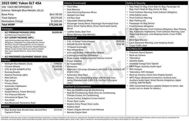 Certified 2023 GMC Yukon SLT w/ SLT Premium Package RWD image 7