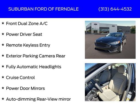 Certified 2020 Ford Fusion SE FWD image 9