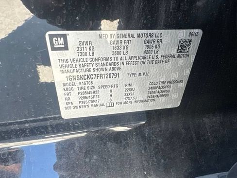 Used 2015 Chevrolet Tahoe LTZ AWD/4WD image 12