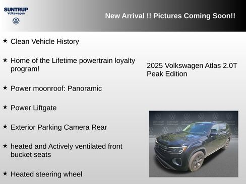 Used 2025 Volkswagen Atlas Peak Edition SE AWD/4WD image 6