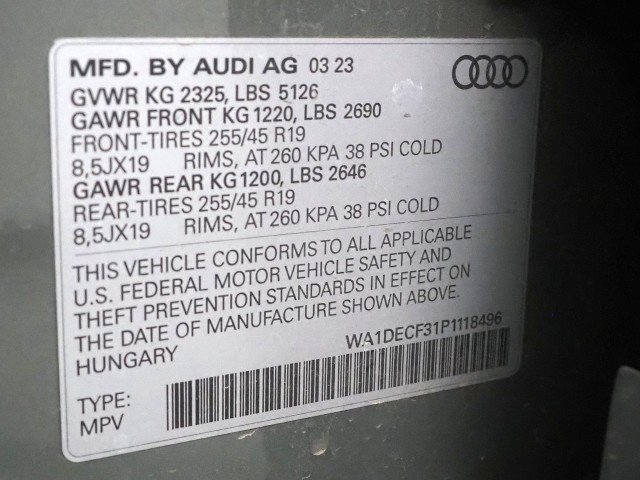 Used 2023 Audi Q3 quattro 2.0T Premium w/ Black Optic Sport Package AWD/4WD image 46