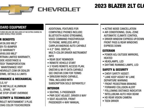 Used 2023 Chevrolet Blazer LT w/ Convenience Package FWD image 29