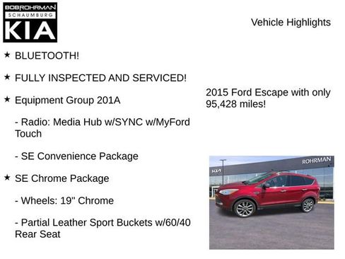 Used 2015 Ford Escape SE w/ SE Chrome Package FWD image 8