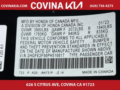 Used 2023 Honda Civic Sport image 30