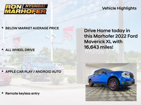 Used 2022 Ford Maverick XL w/ Equipment Group 100A Standard AWD/4WD image 14