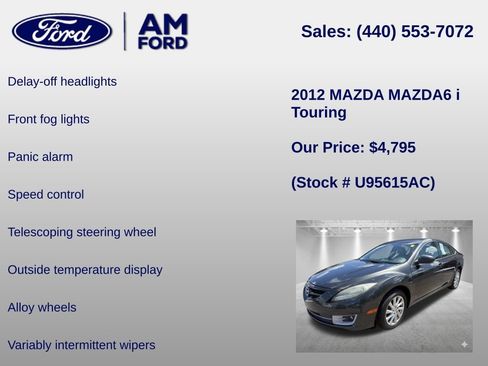 Used 2012 MAZDA MAZDA6 i Touring FWD image 12