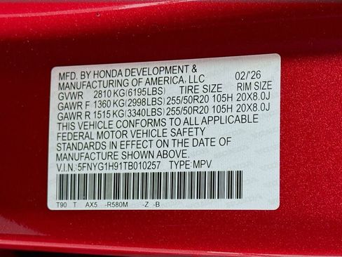 New 2026 Honda Pilot Black Edition image 34