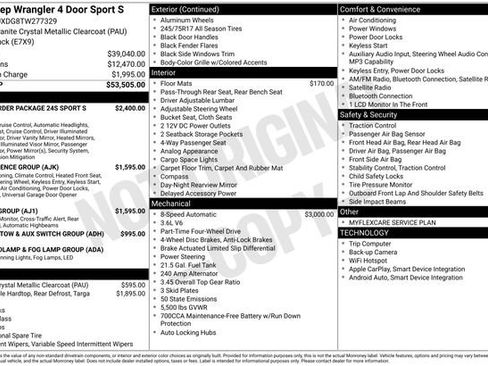 New 2026 Jeep Wrangler Unlimited Sport AWD/4WD image 34