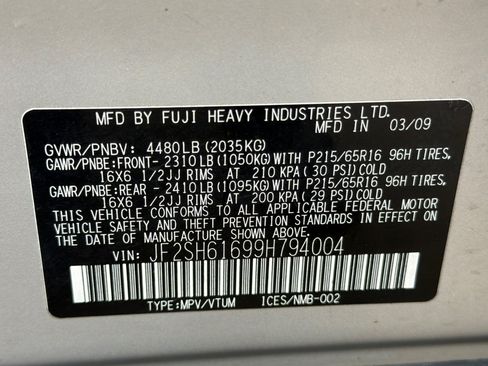 Used 2009 Subaru Forester 2.5X AWD/4WD image 22