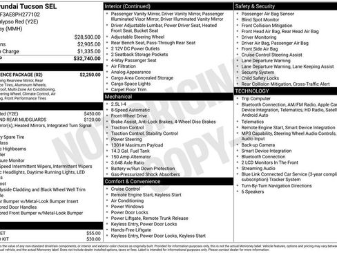 Used 2023 Hyundai Tucson SEL w/ Convenience Package FWD image 20