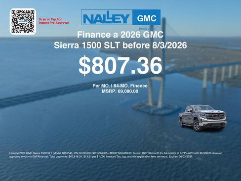 New 2026 GMC Sierra 1500 SLT w/ SLT Premium Plus Package AWD/4WD image 7
