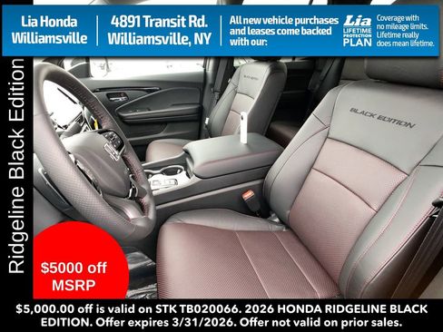 New 2026 Honda Ridgeline Black Edition image 12