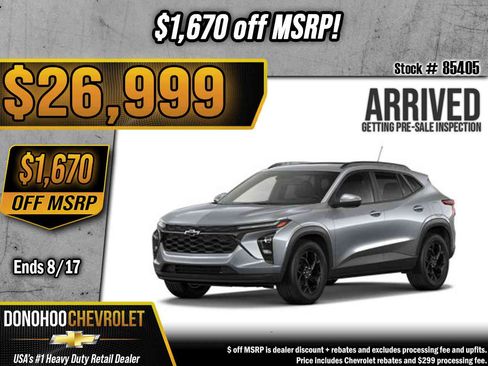 New 2026 Chevrolet Trax LT w/ Sunroof Package FWD image 1