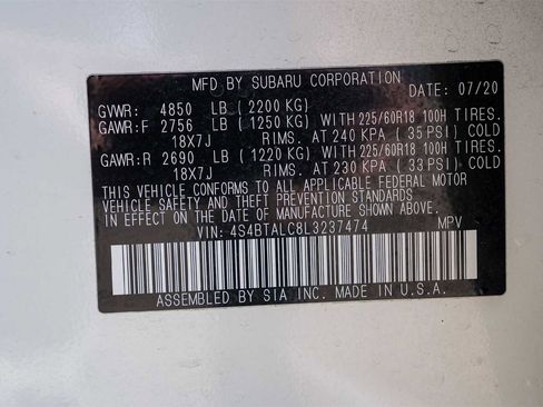 Used 2020 Subaru Outback Limited w/ Popular Package #2 image 30