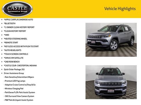 Used 2022 Jeep Compass Latitude w/ Convenience Group AWD/4WD image 3