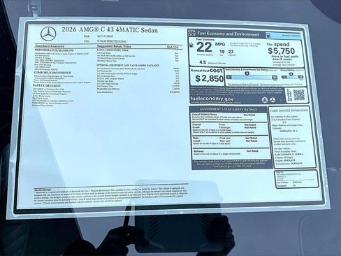 New 2026 Mercedes-Benz C 43 AMG C 43 AMG image 14