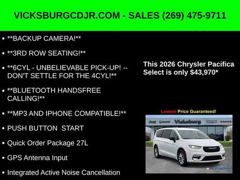 New 2026 Chrysler Pacifica Select image 5