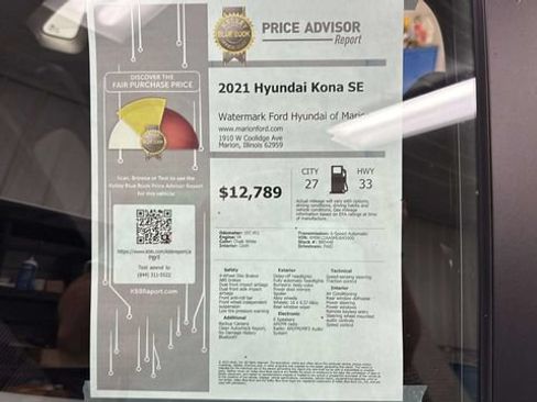 Used 2021 Hyundai Kona SE FWD image 31