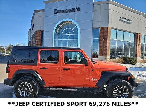 Certified 2018 Jeep Wrangler Unlimited Sport image 1