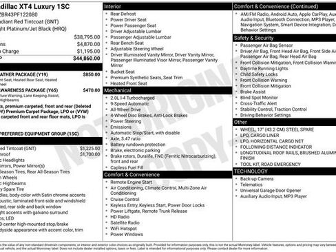 Certified 2023 Cadillac XT4 Luxury w/ Cold Weather Package image 30
