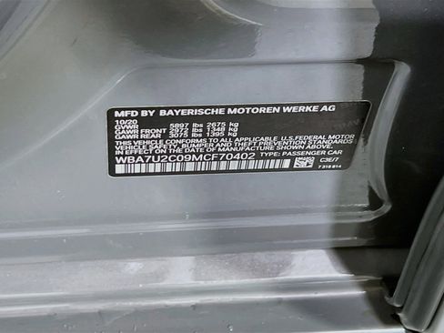 Used 2021 BMW 750i xDrive w/ Executive Package image 34