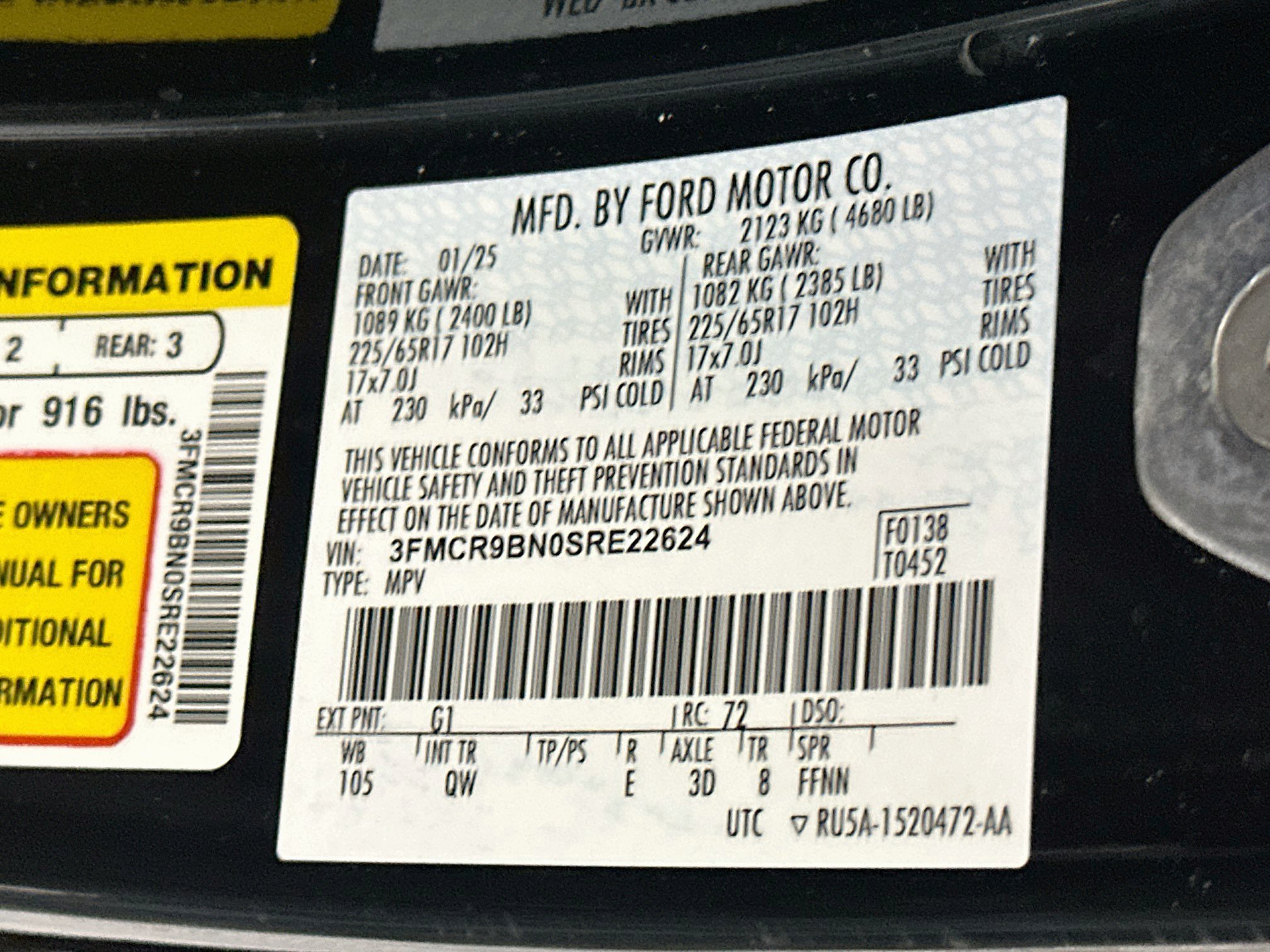 Used 2025 Ford Bronco Sport Big Bend AWD/4WD image 12