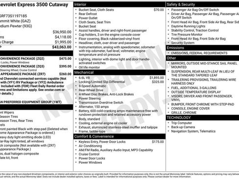 New 2025 Chevrolet Express 3500 w/ Power Convenience Package image 4